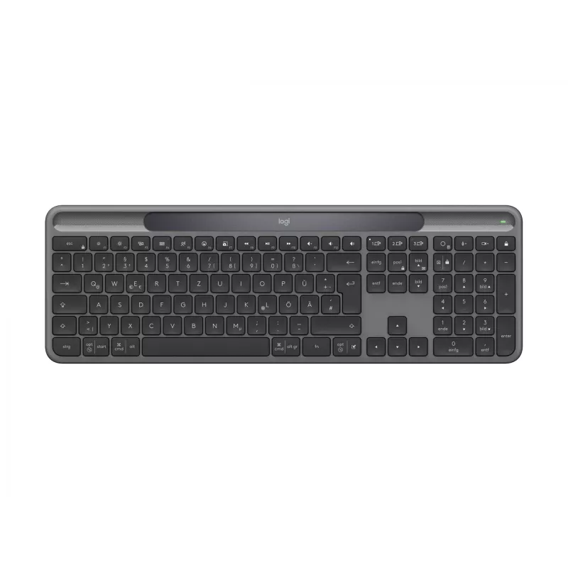 Logitech Signature Slim Solar+ K980 Teclado inalámbrico, QWERTZ alemán, grafito