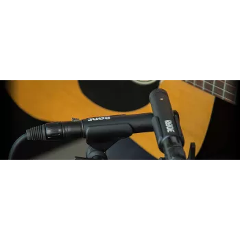 Micrófono de condensador de estudio RØDE M5 — con cable, 20–20000 Hz, 200 Ω, -34 dB, 20×100 mm, negro