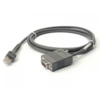 Zebra CBA-R01-S07PBR cable serie gris 2,1336 m RS232 DB9