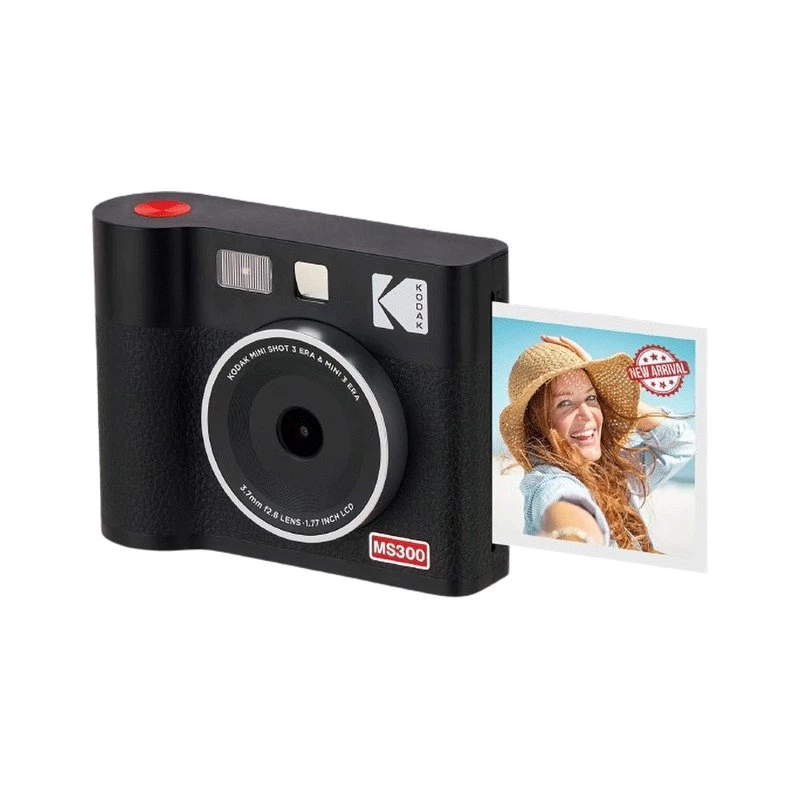 Cámara instantánea Kodak Mini Shot 3 Era – negra, tecnología de impresión 4Pass