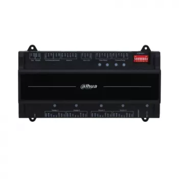 Controlador de puerta de seguridad DAHUA ASC2202B-D — controlador básico de 2 puertas, 12 V, 1,4 A, RS-485, 210×50×106 mm