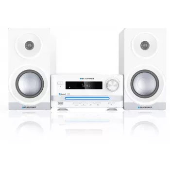 Microcadena de audio para el hogar BLAUPUNKT MS16BT 15 W, CD/USB/MP3, Bluetooth, FM RDS, blanca