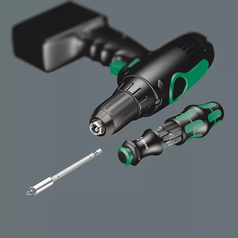 Wera Set de 6 uds. KK28 Kraftform kompakt portabrocas-destornillador