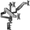 Soporte de mesa para monitor ONKRON G280-B para pantallas de 33–81,3 cm (13 pulgadas–32 pulgadas), pinza/paso por mesa, hasta 24 kg, VESA 75x75–100x100