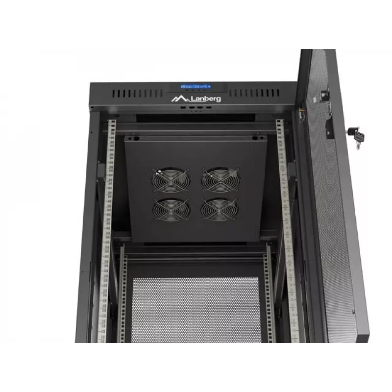 Armario rack autoportante LANBERG FF01-6824-23BL 24U 600×800 mm IP20 negro