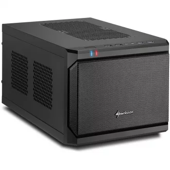 Sharkoon QB One negro - Midi/Minitower ITX, Mini-ITX 3,5 - Fuente de alimentación de PC/servidor refrigeración - USB, USB 2.0, USB 3.0