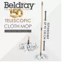 Limpiador a vapor Beldray LA069066GRYEU7 1500W ligero para suelos duros, limpieza rápida a vapor
