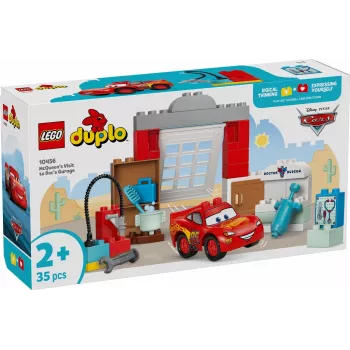 Juguete de construcción LEGO DUPLO 10456 Disney La visita de McQueen al taller de Doc — 35 piezas, para niños a partir de 2 años, bloques grandes