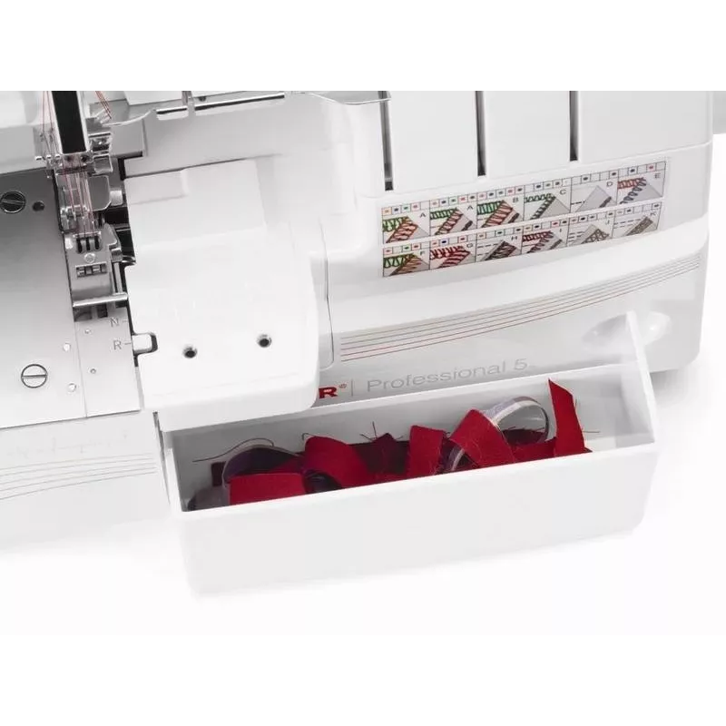 Overlock Singer 14T968 máquina de coser, corriente eléctrica, blanca