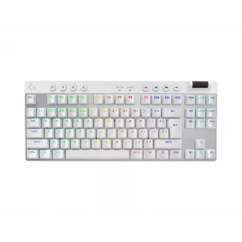 Teclado Logitech G PRO X TKL Gaming RF inalámbrico + Bluetooth QWERTY US International blanco