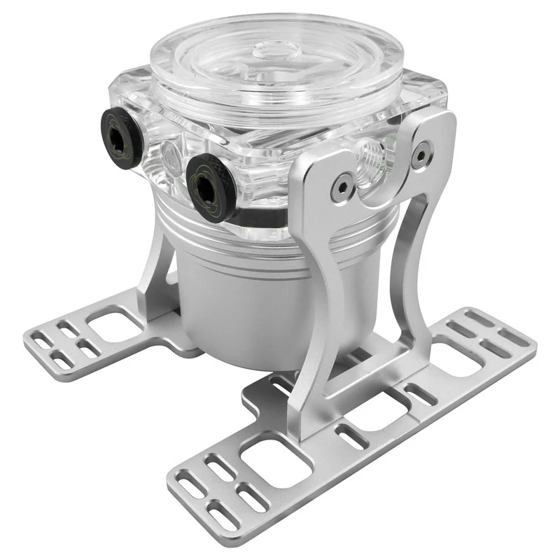 Singularity Computers Protium soporte vertical para bombas y depósitos – plata