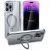 StyleShell SHOCKFlex con función de soporte, funda para móvil transparente, iPhone 16 Pro Max, compatible con MagSafe