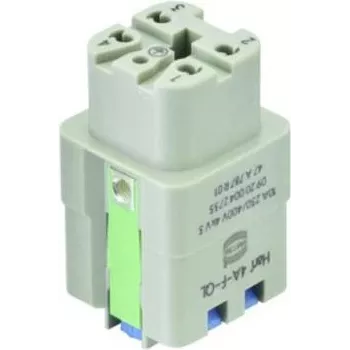 Conector hembra Harting 09200042734 — inserto rectangular industrial de una pieza