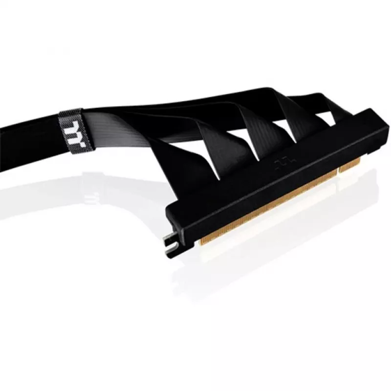 Thermaltake cable riser PCI-E 4.0 doble de 90 grados, 40 cm, negro