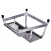 Escalón Krause 805027, aluminio 2 peldaños, carga máx. 150 kg, 680 mm de longitud, 41 cm de altura