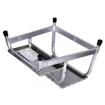 Escalón Krause 805027, aluminio 2 peldaños, carga máx. 150 kg, 680 mm de longitud, 41 cm de altura