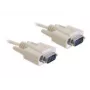 Cable serie DeLOCK RS-232 2 m beige DB-9