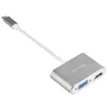 Adaptador de vídeo externo SILVERSTONE EP16 USB-C 3.1 con salidas HDMI y VGA