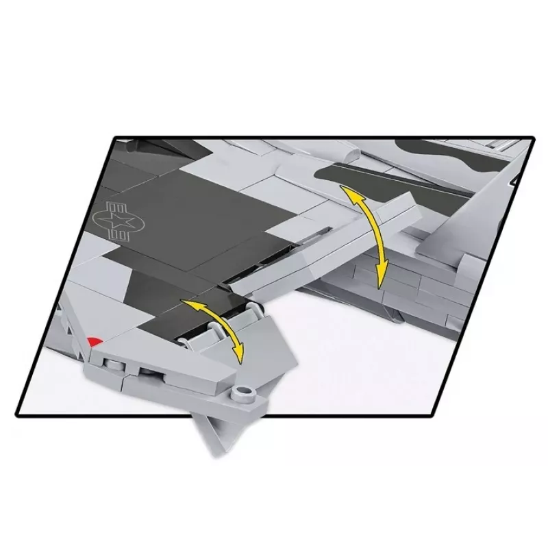 Bloques de construcción Cobi Boeing F-15EX Eagle II set de modelo COIB-5900, kit de escala coleccionable