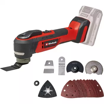 Multifunción EINHELL TP-MG 18 Li BL Solo — 18V litio-ion, lijado, lijado con papel de lija, corte, 1,08 kg, negro/rojo