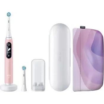Cepillo de dientes eléctrico BRAUN Oral‑B iO Series 6 rosa Sand Luxe Edition – recargable, varios modos de limpieza