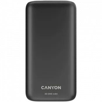Canyon Batería externa PB-301 30000 mAh PD/QC/Pantalla negra venta al por menor