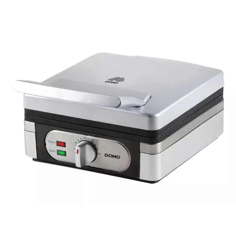 Gofrera Domo DO 9047 W 2 gofre(s) 1400 W plateado