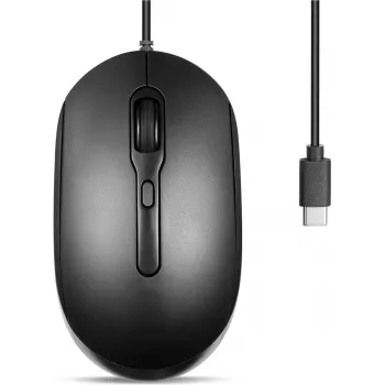 Perixx PERIMICE-222CB Ratón óptico silencioso USB-C negro - ratón - óptico (PERIMICE-222CB)