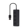 Hub de interfaz USB 2.0 Gembird UHB-U2P4-05 con 4 puertos USB