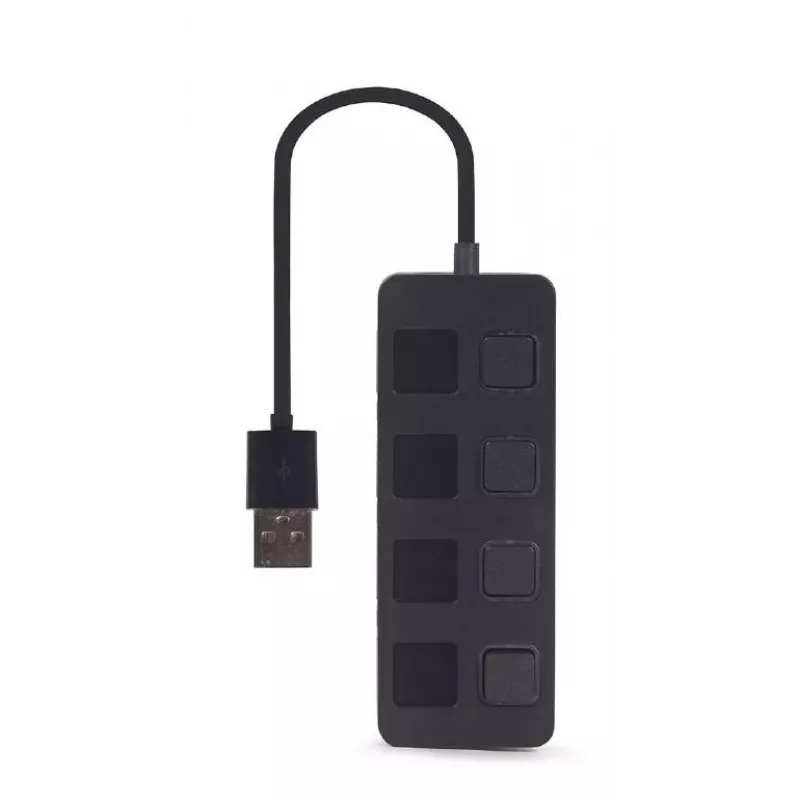 Hub de interfaz USB 2.0 Gembird UHB-U2P4-05 con 4 puertos USB