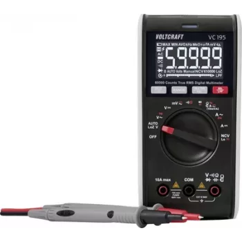 Voltcraft VC195 multímetro digital de mano CAT III 600 V visualización cuentas 60000 (VC-17059815)