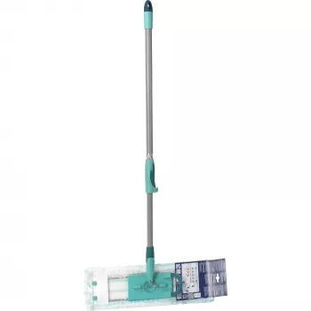 Mopa Leifheit 55049 mopa de microfibra para laminado, baldosas y madera, gris/turquesa