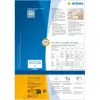 Etiquetas resistentes HERMA A4 52,5x93,5 mm blancas papel no adhesivo 1200 unidades