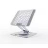 Soporte elevador para portátil GEMBIRD NBS-DR1-01 – base giratoria, altura ajustable, gris espacial