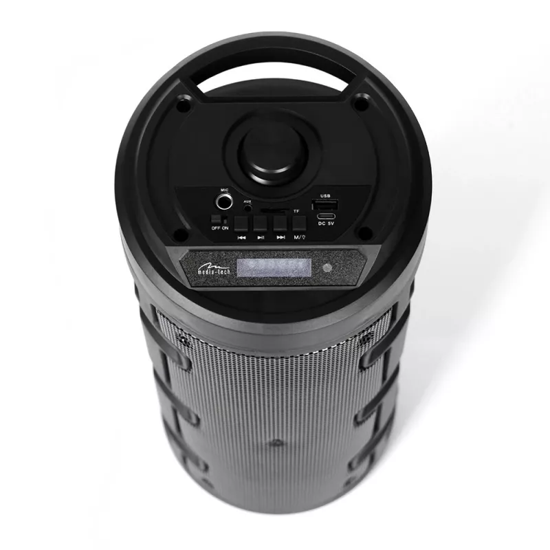 Media-tech Partybox Keg Bt - altavoz estéreo Bluetooth compacto con radio FM, reproductor MP3 MT3165
