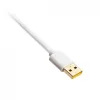 Cable en espiral USB Ducky White Edition DACOC2-WHT1, desmontable, diseño en espiral blanco