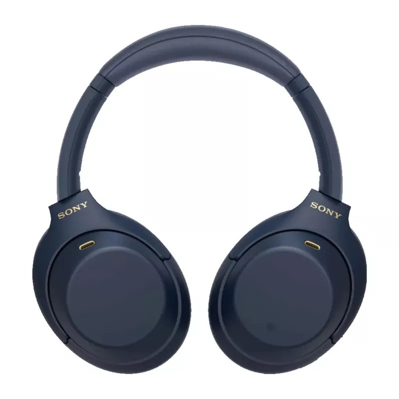 Auriculares Sony WH1000XM4L.CE7, circumaurales, con cable e inalámbricos (Bluetooth, USB-C), azul, diadema