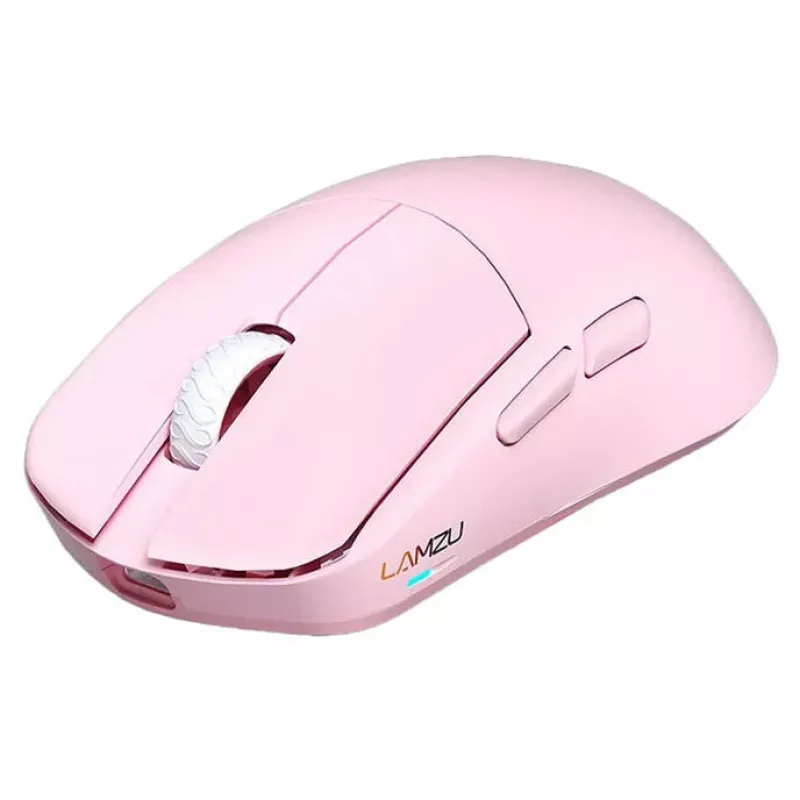 Ratón Lamzu MAYA X 8K inalámbrico gaming rosa claro USB