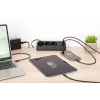 Regleta de enchufes DIGITUS 3 tomas con 2×USB-A y 1×USB-C, 3 tomas AC tipo E/F, cable de 1,5 m, negra