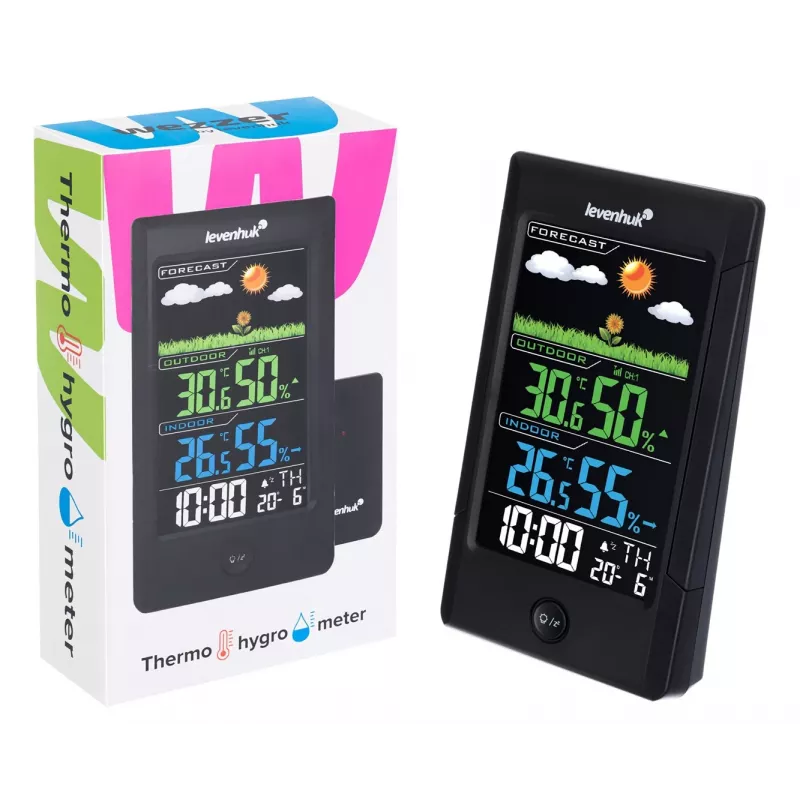 Levenhuk Weezer Teo TH40 termómetro ambiental electrónico interior/exterior negro