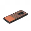 Funda para smartphone Man and Wood para Samsung Galaxy S9 Plus — cuadros marrones con borde negro