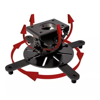 Soporte de techo para proyector B-TECH BT899-XL — soporte de techo, capacidad 25 kg, negro