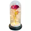 Rosa eterna en cristal Extralink Home, LED rojo luminoso