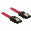 Cable SATA DeLOCK 84302 0,5 m Rojo