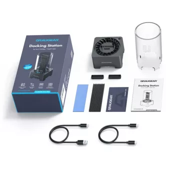 Estación de acoplamiento para unidad de almacenamiento GRAUGEAR G-M2DK-AC-10G USB 3.2 Gen 2 (3.1 Gen 2) Type-C negro (G-M2DK-AC-10G)