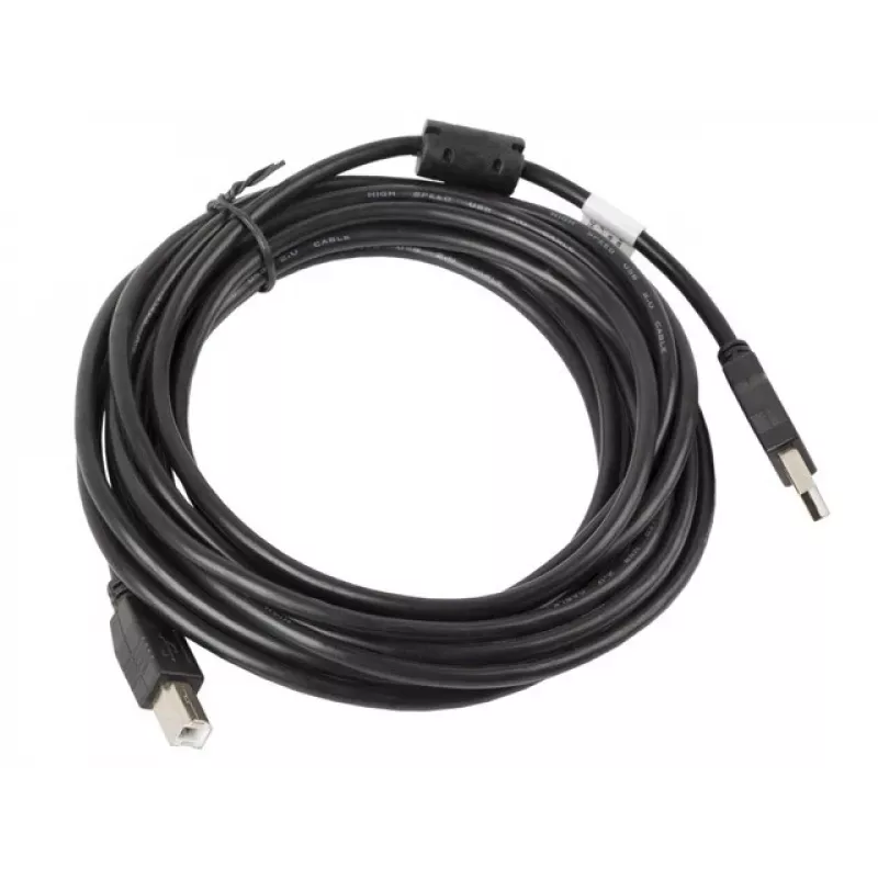 Cable USB Lanberg CA-USBA-11CC-0050-BK 5 m 2.0 USB B negro (CA-USBA-11CC-0050-BK)