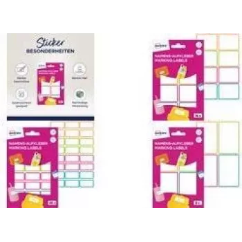 Etiquetas de nombre AVERY NAME16C colores surtidos – pack de etiquetas de nombre autoadhesivas