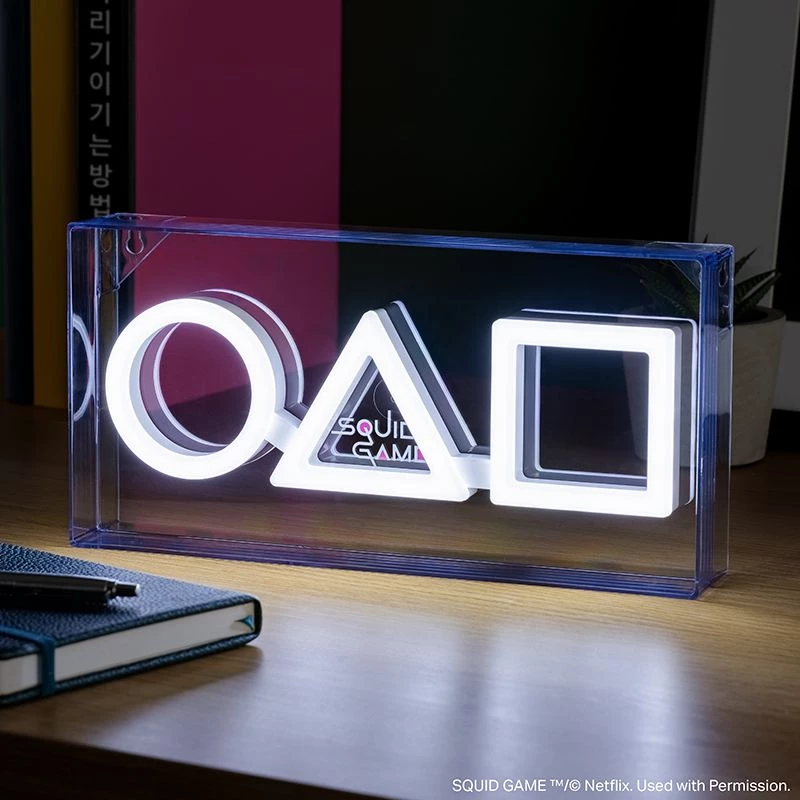 Lámpara de mesa y colgante Paladone LED Neon Light diseño Squid Game PP13775SG