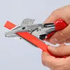 Knipex 94 35 215 Tijeras de ingletes para perfiles de plástico y goma, 215 mm