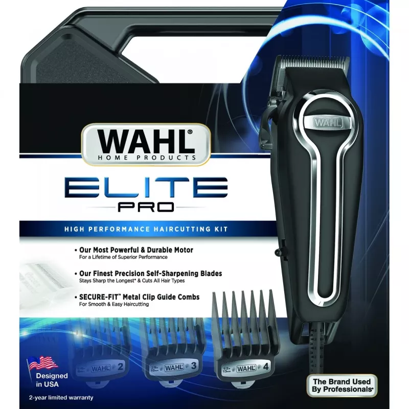 Cortapelos Wahl Elite Pro negro 11 1mm a 2,5cm AC 230V